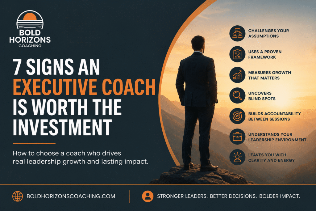 7 Signs an Executive Coach Is Worth the Investment
